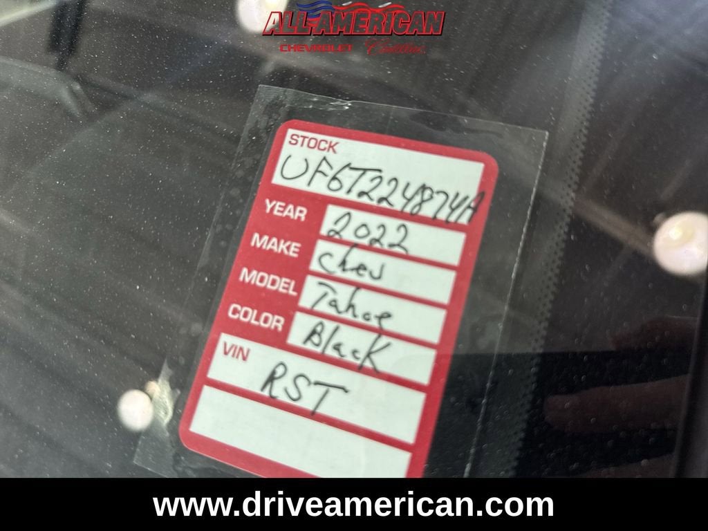 2022 Chevrolet Tahoe RST