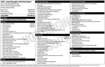 2021 Jeep Wrangler Unlimited Sport 4x4