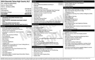 2024 Chevrolet Tahoe High Country