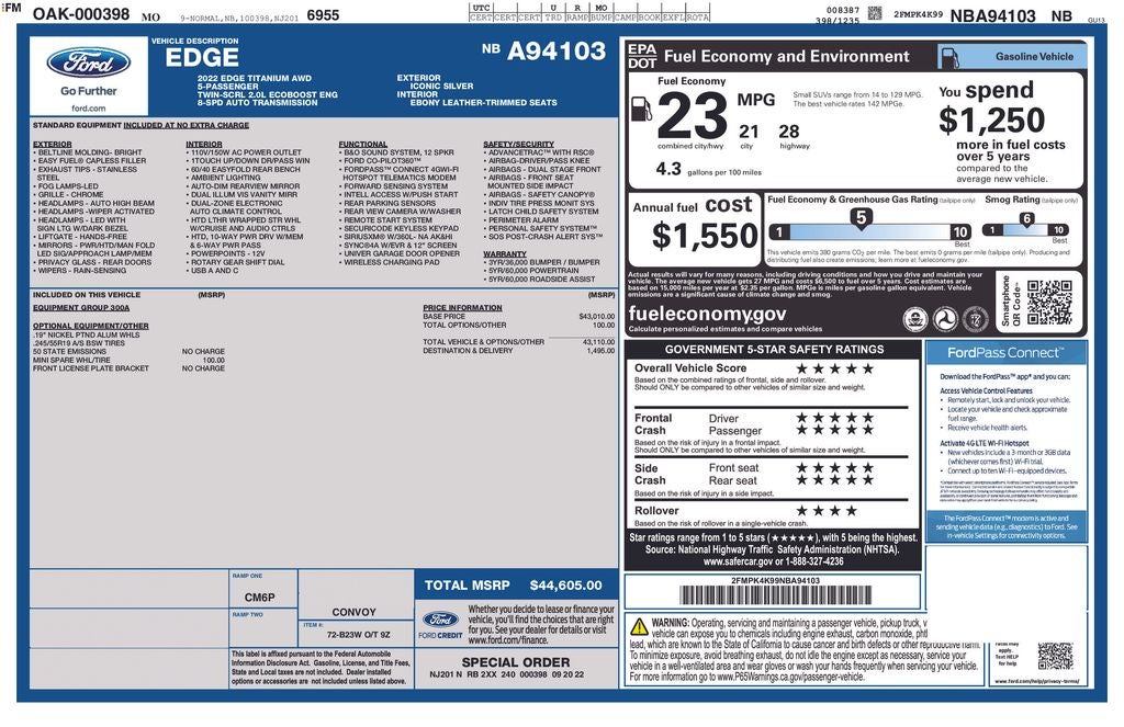 2022 Ford Edge Titanium