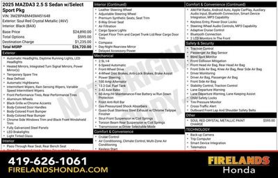 2025 Mazda Mazda3 2.5 S Select Sport