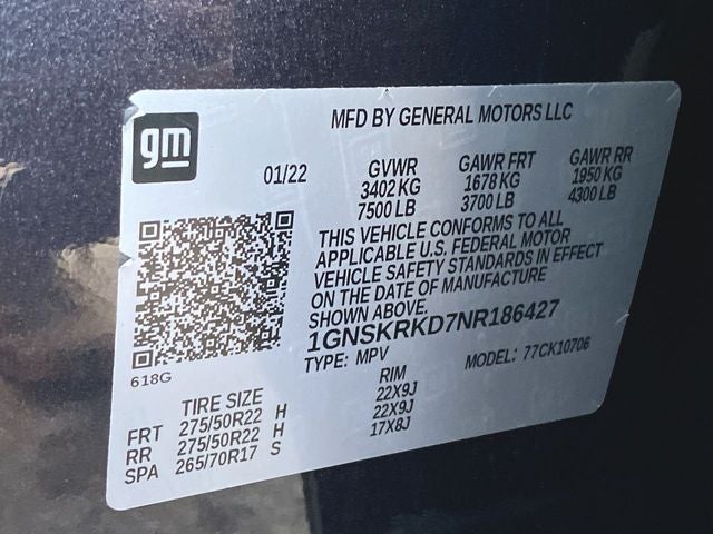 2022 Chevrolet Tahoe RST