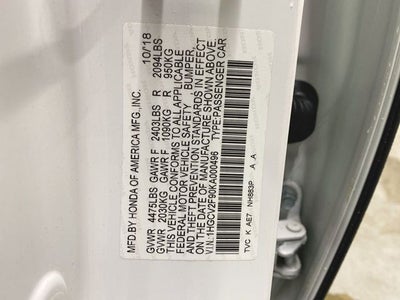 2019 Honda Accord Touring 2.0T