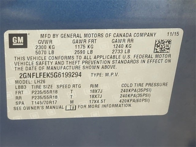 2016 Chevrolet Equinox LT