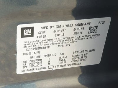 2021 Chevrolet Trax AWD LT