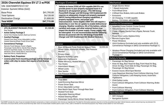 2026 Chevrolet Equinox EV LT
