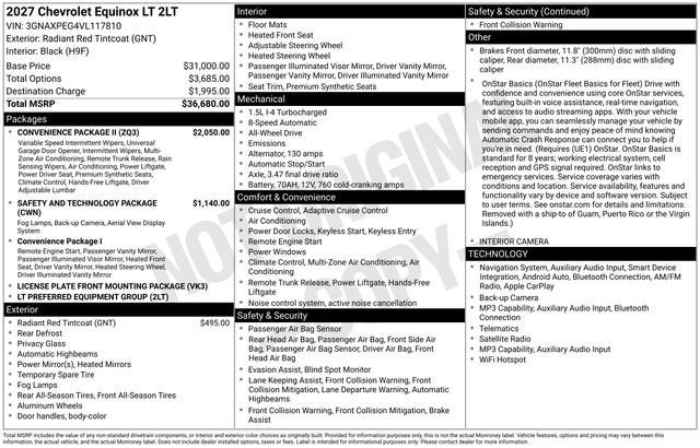 2027 Chevrolet Equinox LT
