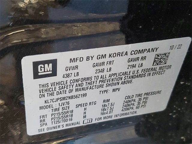 2022 Chevrolet Trax LT