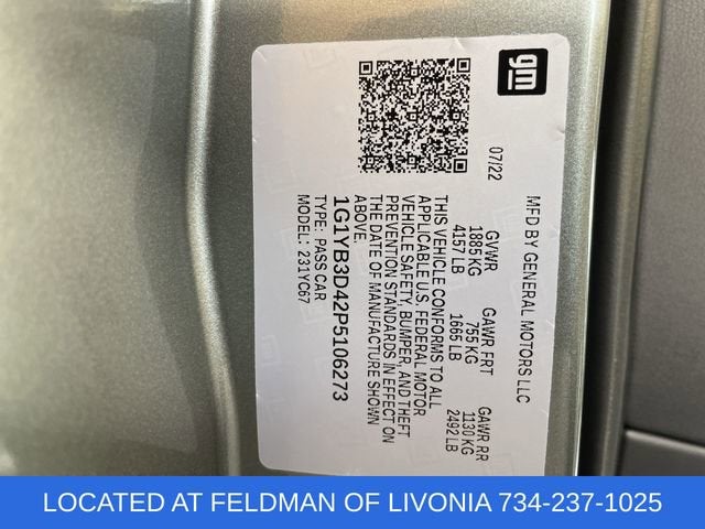 2023 Chevrolet Corvette Stingray 2LT