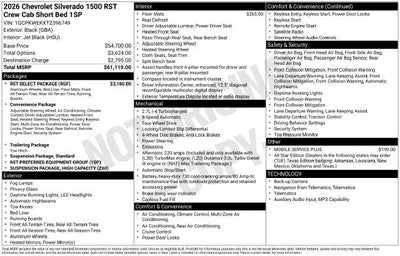 2026 Chevrolet Silverado 1500 RST