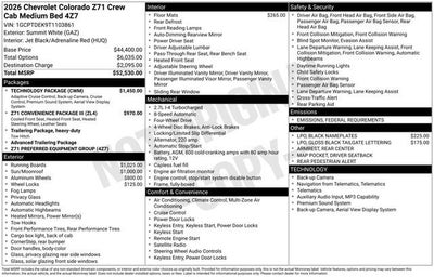 2026 Chevrolet Colorado Z71