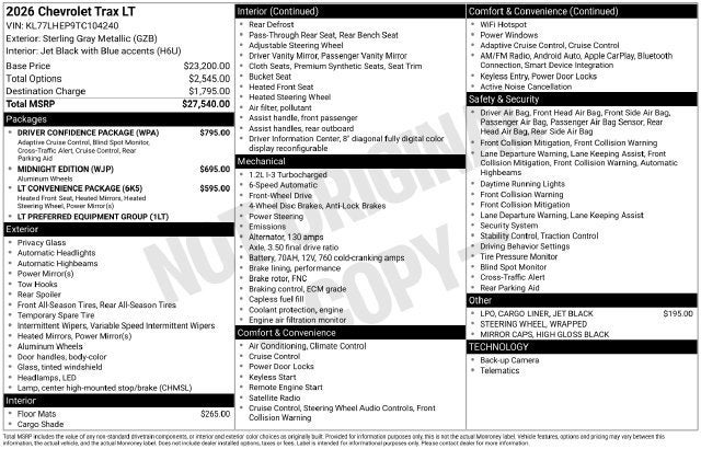 2026 Chevrolet Trax LT - Photo 5