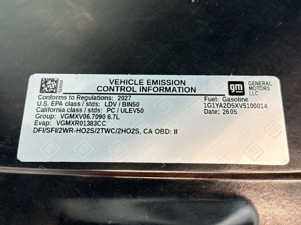 2027 Chevrolet Corvette Stingray 1LT